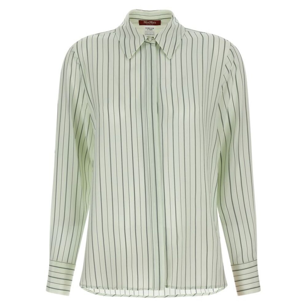 Max Mara Bicolor Silk Women's Blouse